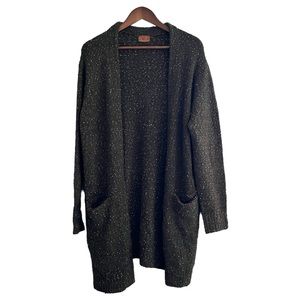 Pol Duster Cardigan with Pockets in Dark Green